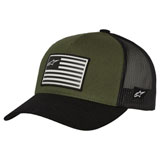 Alpinestars Flag Snapback Hat Military/Black