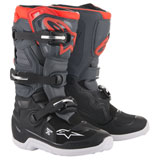 Alpinestars Youth Tech 7S Boots Black/Dark Grey/Red