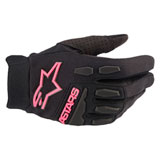 Alpinestars Women's Stella Full Bore Gloves Black/Pink Fluo