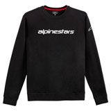 Alpinestars Linear Crew Fleece Sweatshirt Black/White