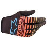 Alpinestars Youth Radar Gloves 2022 Black/Yellow Fluo/Coral