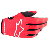 Alpinestars Youth Radar Gloves 2023 Mars Red/White