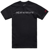 Alpinestars Linear Wordmark 2.0 T-Shirt Black/Grey/Red
