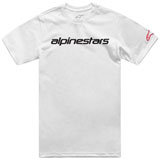 Alpinestars Linear Wordmark 2.0 T-Shirt White/Red/Black