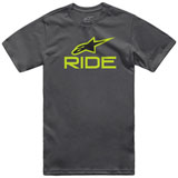 Alpinestars Ride 4.0 T-Shirt Charcoal/Lime/Black