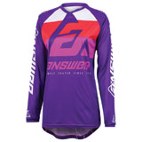 Answer Racing Women's Syncron CC Jersey Purple/White/Red
