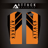 Attack Graphics Renegade Lower Fork Guard Decal Orange