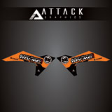 Attack Graphics Renegade Radiator Shroud Decal Orange