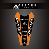 Attack Graphics Renegade Rear Fender Decal Orange