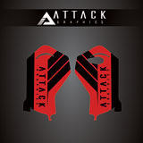 Attack Graphics Renegade Lower Fork Guard Decal Red