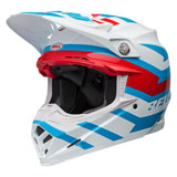 Bell Moto-9S Flex Banshee Helmet White/Red