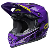 Bell Youth Moto-9 Slayco 24 MIPS Helmet Gloss Purple /Hi-Vis Yellow