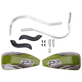 Cycra Probend Alloy Handguard Bars with P3 Carbon Hybrid Shields Green
