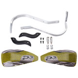 Cycra Probend Alloy Handguard Bars with P3 Carbon Hybrid Shields Yellow