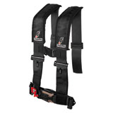 Dragonfire Racing 4-Point H-Style Safety Harness w/Adjustable Sternum Clip Black