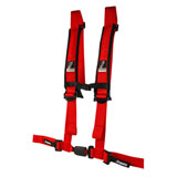 Dragonfire Racing 4-Point Safety Harness with Automotive Buckle Red