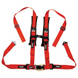Dragonfire Racing 4-Point H-Style Safety Harness w/Sternum Clip Red