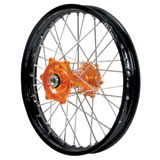 Dubya Complete Rear Wheel Kit with Talon Billet Hub & DID Dirtstar STX Wheel Black Rim/Orange Hub