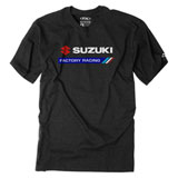 Factory Effex Suzuki Factory Racing T-Shirt Heather Black