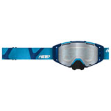 509 Sinister MX6 Fuzion Flow Goggles Cyan Navy Hextant Frame/Chrome Mirror Clear Lens