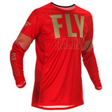 Fly Racing Lite Jersey 2021 Red/Khaki