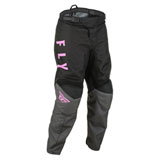 Fly Racing Girl's Youth F-16 Pants Grey/Black/Pink
