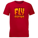 Fly Racing Youth Fire T-Shirt Red