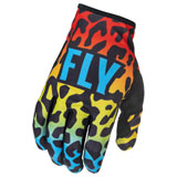 Fly Racing Lite S.E. Exotic Gloves Red/Yellow/Blue