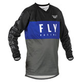Fly Racing Youth F-16 Jersey 2022 Blue/Grey/Black
