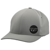Fly Racing Delta Flexfit® Hat Light Grey/Black