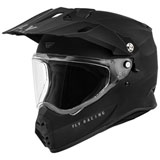 Fly Racing Trekker Solid Helmet Matte Black