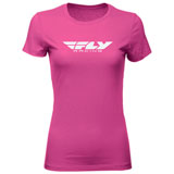 Fly Racing Women's Corporate T-Shirt Raspberry