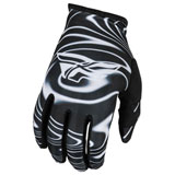 Fly Racing Lite Warped Gloves Black/White