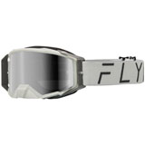 Fly Racing Zone Pro Goggle Grey Frame/Grey Mirror Smoke Lens