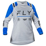Fly Racing Women's F-16 Jersey Arctic Grey/Blue