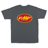 FMF Checkered Past T-Shirt Charcoal