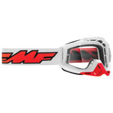 FMF PowerBomb Goggle Rocket White Frame/Clear Lens