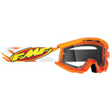 FMF PowerCore Goggle Assault Grey Frame/Clear Lens