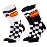 FMF Checker Socks - 2 Pack Assorted