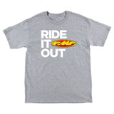 FMF Ride It Out T-Shirt Heather Grey