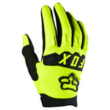 Fox Racing Youth Dirtpaw Gloves 2023 Flo Yellow