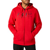 Fox Racing Pinnacle Zip-Up Hooded Sweatshirt Flame Red