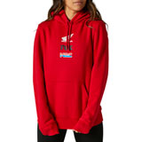 Fox Racing Women's Honda Wing Hooded Sweatshirt Flame Red