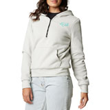 Fox Racing Women's Foxhead Sasquatch Hooded Sweatshirt Light Grey