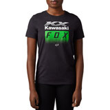 Fox Racing Women's X Kawasaki T-Shirt 2023 Black