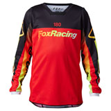 Fox Racing Youth 180 Statk Jersey Flo Red