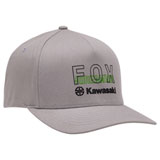 Fox Racing X Kawasaki Flexfit Hat Steel Grey