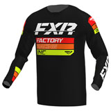 FXR Racing Clutch Jersey Black/Orange/Hi-Viz