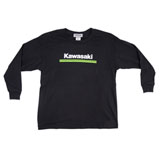 Kawasaki Youth 3 Green Lines Long Sleeve T-Shirt Black