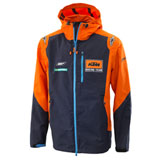 KTM Replica Team Hardshell Zip-Up Hooded Jacket Orange/Navy
